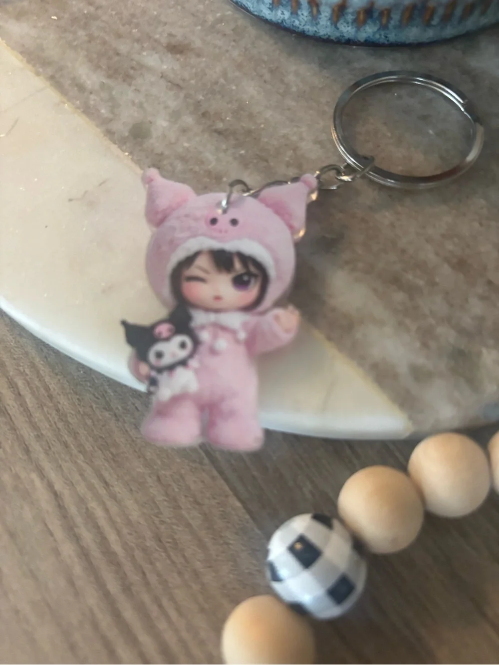 Kuromi Pink 🩷 Keychain - Cute  Accessory!!!